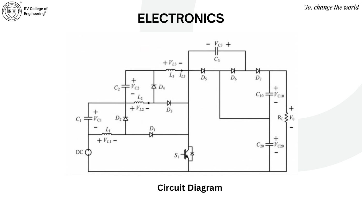 Full three-stage switched-inductor switched-capacitor multiplier circuit diagram